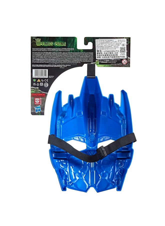 Transformers Toys Rise of The Beasts Movie Optimus Prime Roleplay Costume Mask for Ages 5 and Up, 10-inch