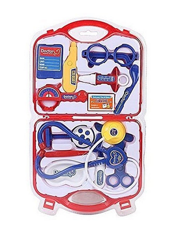Heer Doctor Set Doctor Nurse Family Oprated Set Medical Suitcasetoy for Kids -Pink