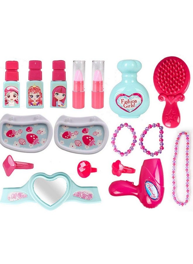 Magicwand® ABS Plastic Pretend Play Carry Along Beauty Make-Up Vanity Box Case【Made in India】【Multi-Colored】【2 Yrs & Up】【Pack of 1】