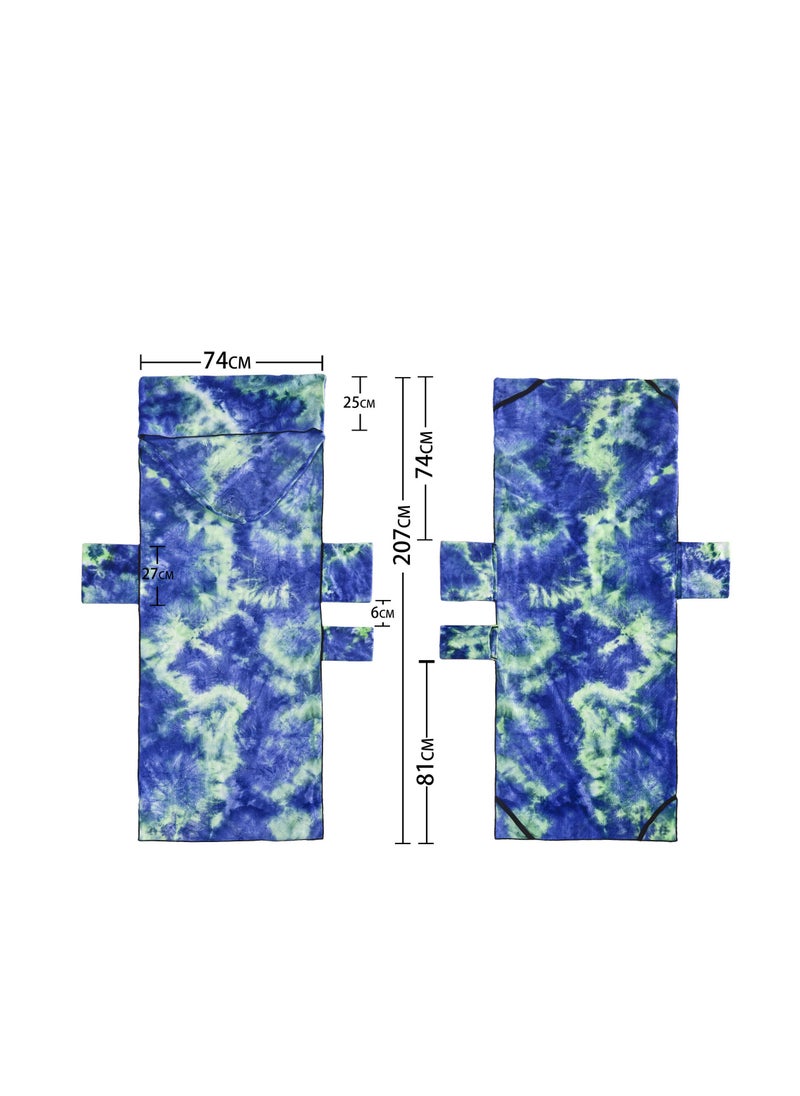 Lounge Chair Beach Towel Cover, Microfiber Large Pool Towels Recliners Towel Cover With Side Pockets Carrier For Holidays Sunbathing