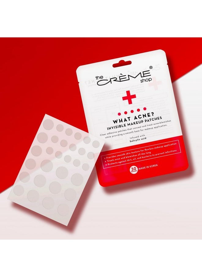 The Crème Shop - What Acne? Invisible Makeup Patches, Acne Cover Patch, Acne Healing, Acne Prevention and Acne Treatment With Salicylic acid - 3Pack - 90 Patches