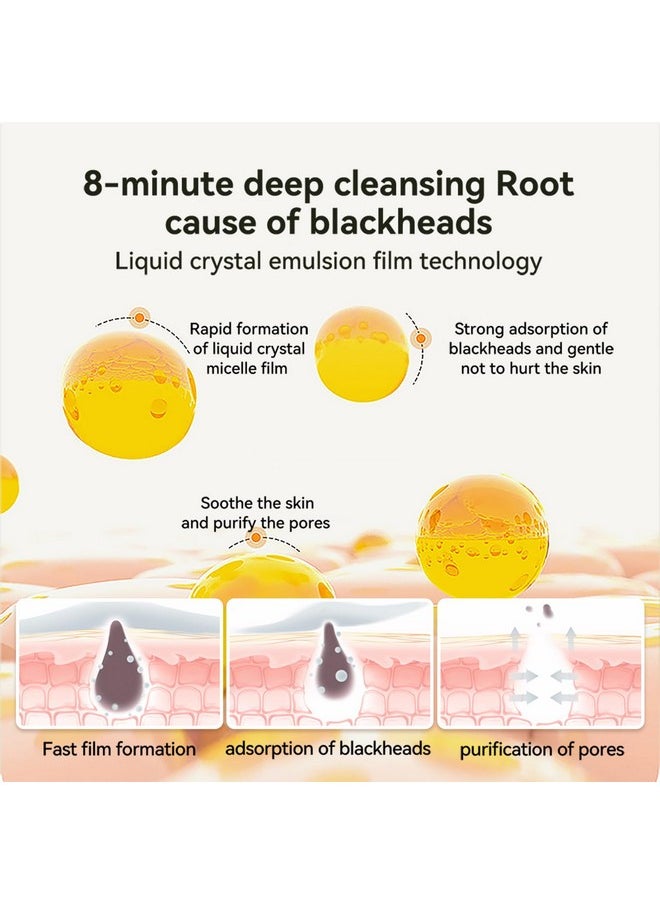 Blackhead Mask, Nose Plants Pores Strips Blackhead Remover Mask Peel off Mask Facial Pore Cleanser Purifying Face Mask Nose Strips (1.06 Ounce) - White