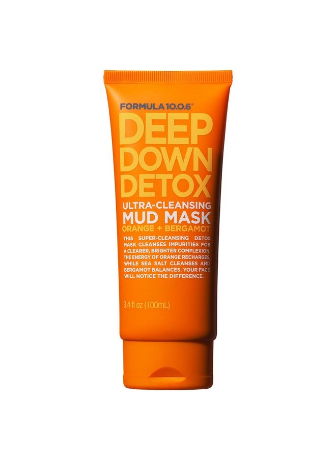FORMULA 10.0.6 Deep Down Detox Ulta Cleansing Facial MudMask 3.4 fl oz (100ml)