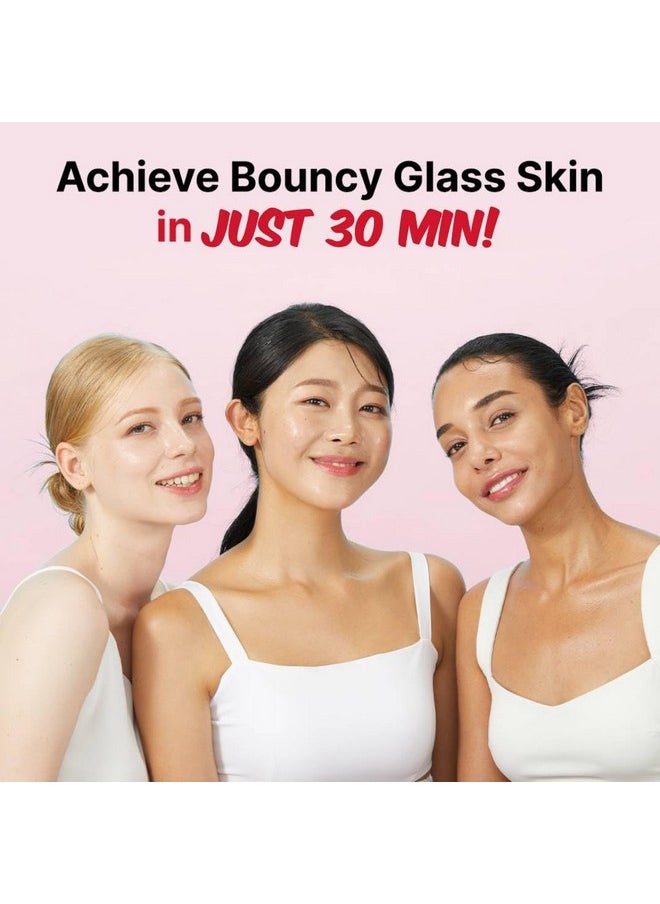 ROUND LAB Camellia Collagen Mask NET wt. 34 g/1.19 Fl Oz 4ea, 30min Hydrogel Mask, Quick Hydration, Firming&Pore Minimizing, For sensitive skin, Micro molecule collagen, Facial Mask