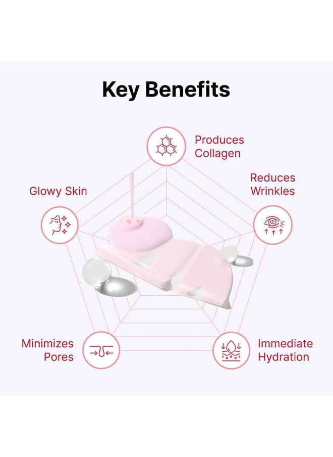 ROUND LAB Camellia Collagen Mask NET wt. 34 g/1.19 Fl Oz 4ea, 30min Hydrogel Mask, Quick Hydration, Firming&Pore Minimizing, For sensitive skin, Micro molecule collagen, Facial Mask