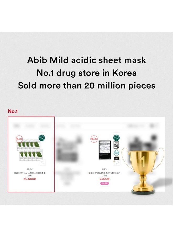 Abib Mild acidic pH sheet mask Heartleaf Fit 30ml (10pcs)