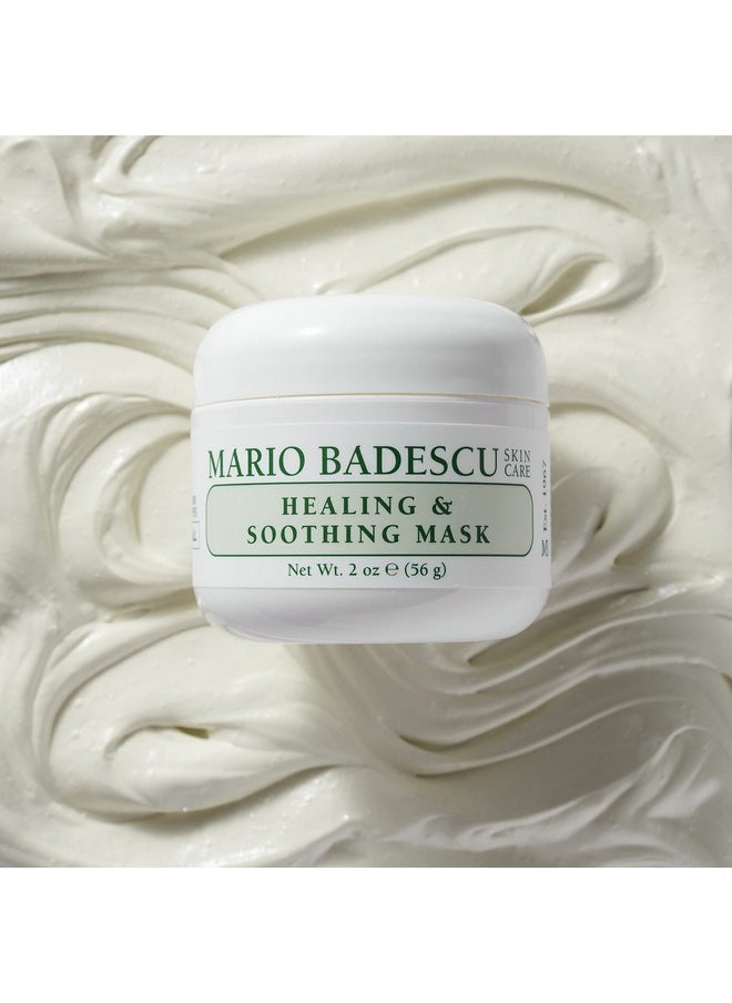 Mario Badescu Healing & Soothing Mask - Creamy and Comforting Facial Mask with Kaolin Clay, Niacinamide, and Zinc Oxide - Restores Balance and Alleviates Dryness - Ideal for Oily or Problem Skin