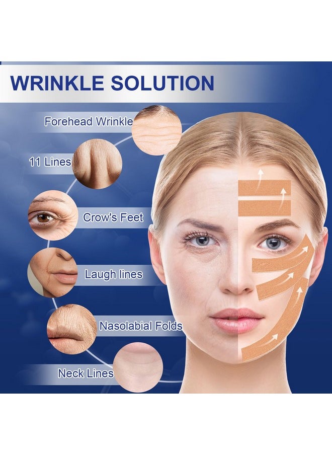 Anti-Wrinkle Tape | Facial Myofascial Lift Tape for Skin Firming, Toning & Tightening | Lift Tape for Face, Neck & Forehead | Smooths Wrinkles, Lifts Skin Anti-Aging Face Patches 2 rolls