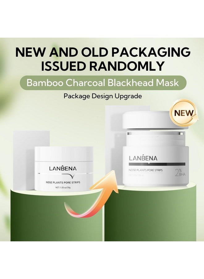 LANBENA 3 in 1 Blackhead Removing Set, Pore Strips+Pore Solution Serum+Removal Strip Paper, Black Head Remover Mask for Face, Pore Minimizer & Reducer for Face, Leaving Your Skin Fresh and Clean