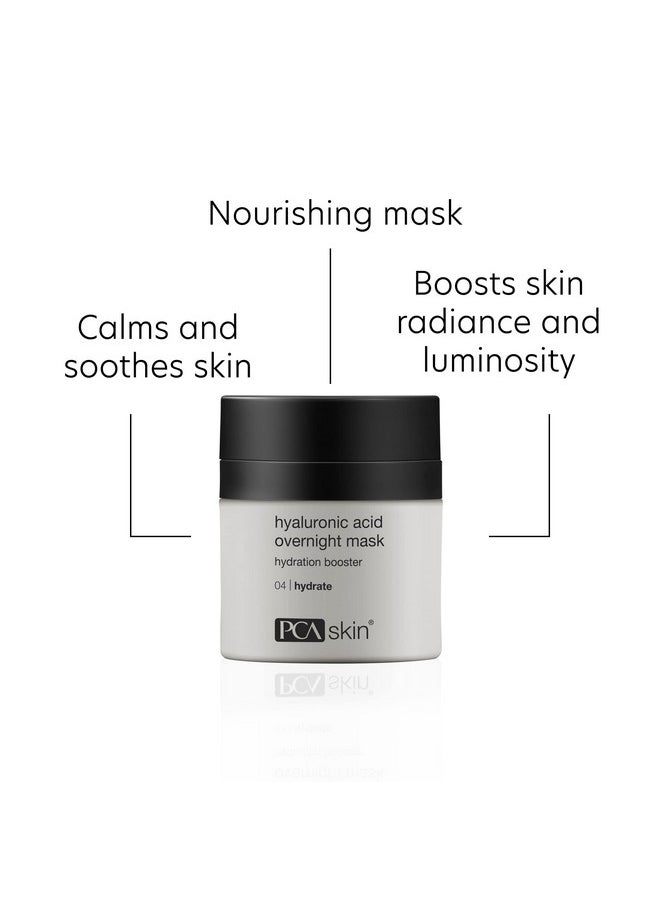 PCA SKIN Overnight Face Mask, Hyaluronic Acid Overnight Mask, Brightening Face Mask Rejuvenates and Hydrates Skin Overnight, Helps Boost Skin Radiance and Luminosity, Anti Aging Face Mask, 1.8 oz Jar
