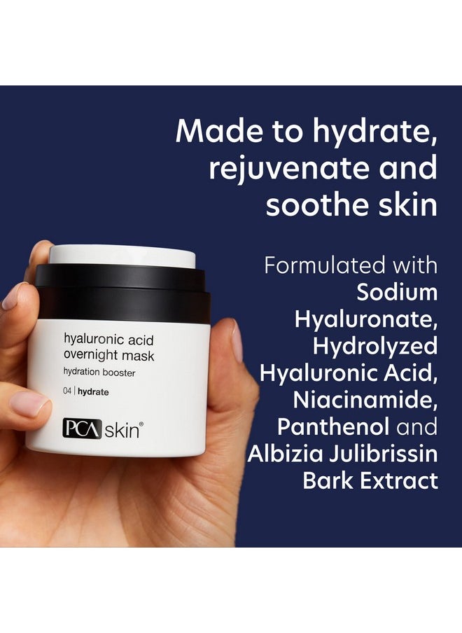 PCA SKIN Overnight Face Mask, Hyaluronic Acid Overnight Mask, Brightening Face Mask Rejuvenates and Hydrates Skin Overnight, Helps Boost Skin Radiance and Luminosity, Anti Aging Face Mask, 1.8 oz Jar