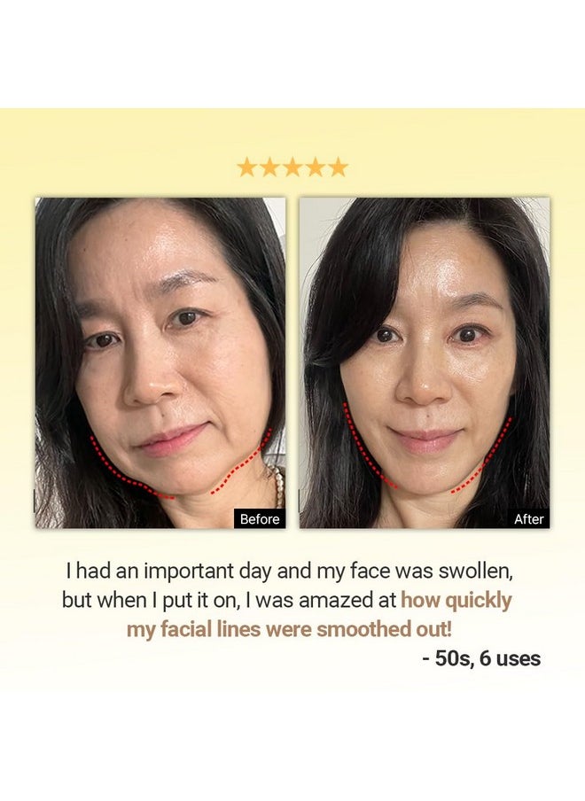 SUNGBOON EDITOR Deep Collagen Retinol Tension Boost Up Mask Set 4pcs | Face Tightening and Lifting Mask for V-Line | Smile Line & Forehead Wrinkles with Collagen & Retinol | Korean Skin Care