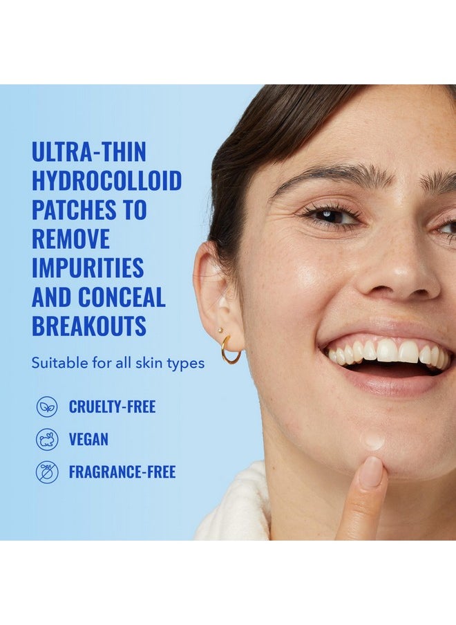 Good Molecules Pimple Patches (60 Patches) - Ultra-Thin Hydrocolloid Patches To Conceal Whiteheads, Blackheads And Blemishes, Target Ance and Impurities - Skin Care For Face With Cellulose And Pectin