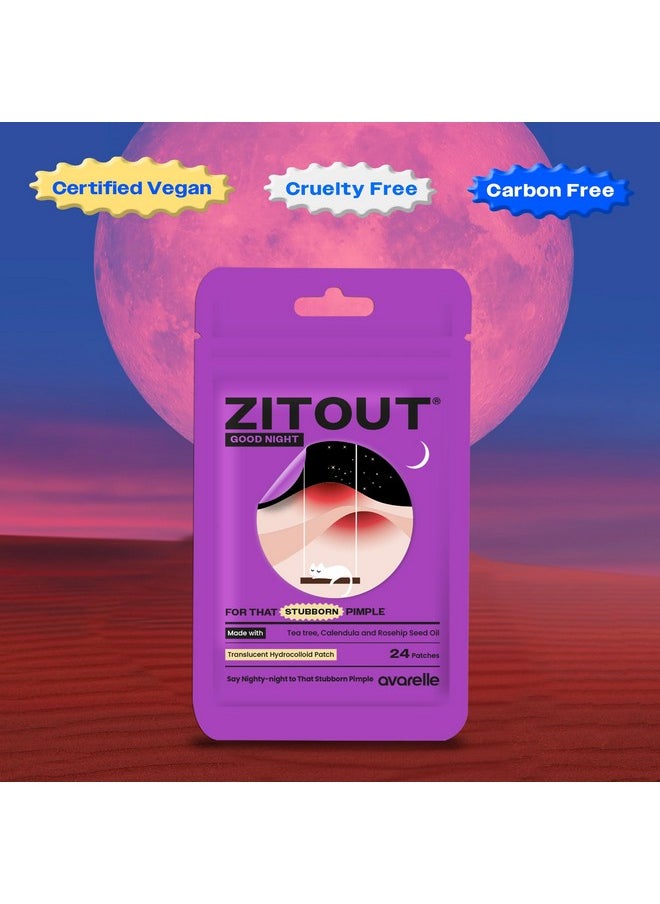 AVARELLE Spot Pimple Patches for Face | ZitOut Good Night Acne Patches | FSA HSA Acne Treatment Hydrocolloid Acne Patches | Hydrocolloid Bandages for Acne with Tea Tree Oil | Acne Spot Treatment
