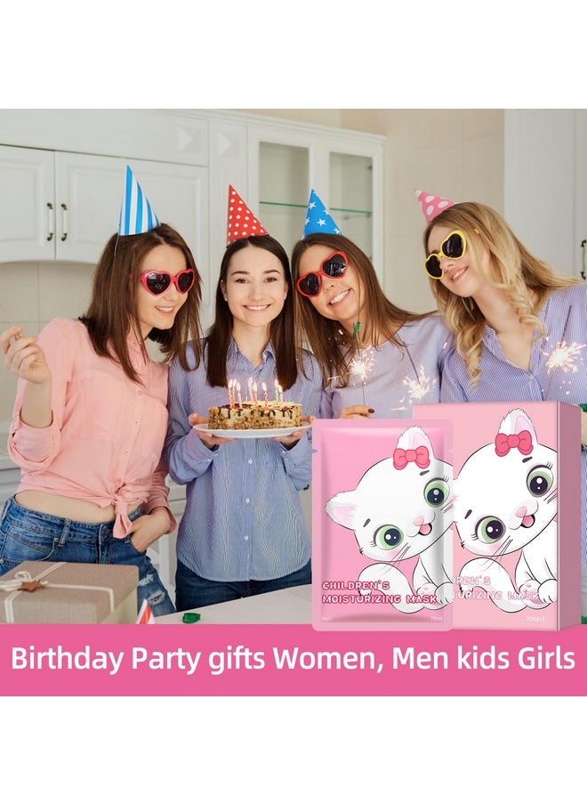 IREV Sheet Mask Skin Care, Animal Character Sheet Masks, Face Mask Skincare, Beauty Facial Mask Spa Face Mask, Soothing Face Sheet Masks, Facial Masks, Moisturizing Face Masks, 5 Pack (Cat)