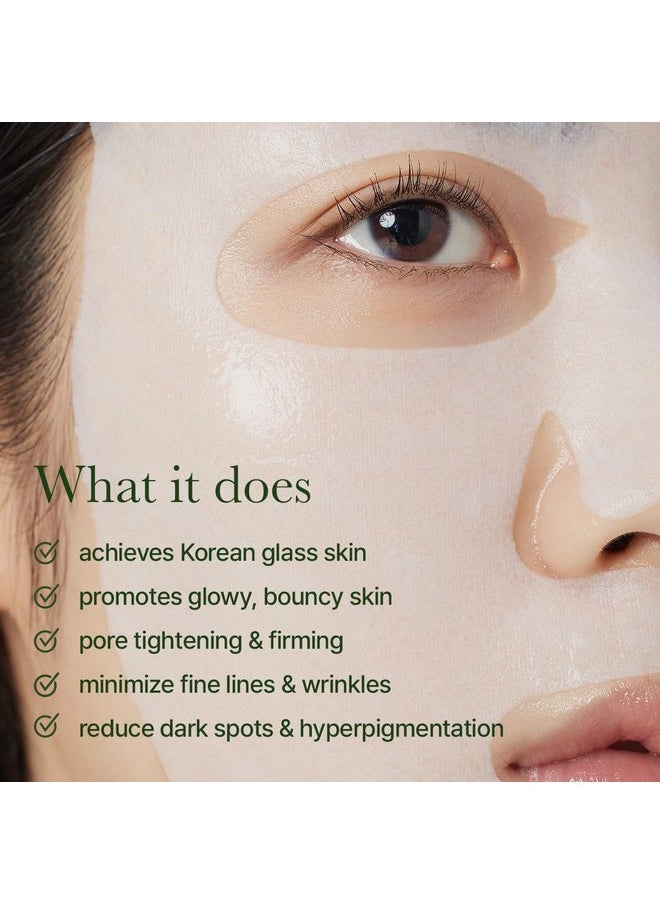 Arencia Hyssop Glow Sheet Mask, 5 Pack, Hydrating, Glowing, Boosting, Repairing for younger looking skin with Vitamin A,C,E