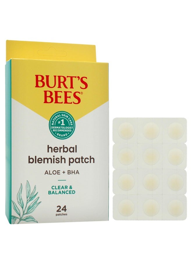 Burts Bees Clear and Balanced Herbal Blemish Patch for Women - 24 Count Patches