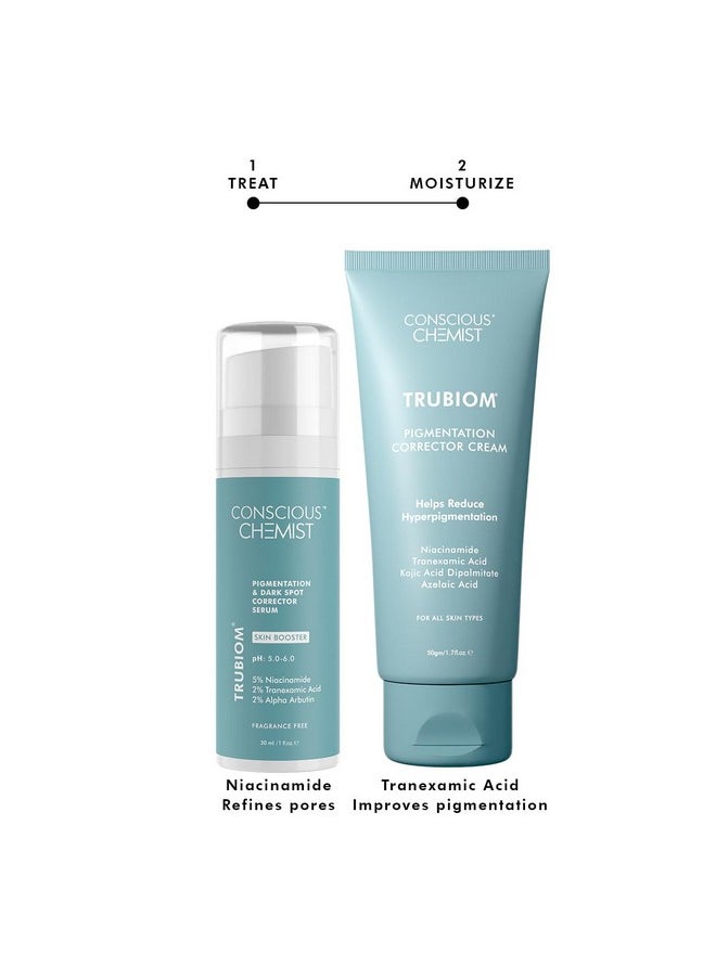 Conscious Chemist® Pigmentation Corrector Lightweight Gel Cream & 5% Niacinamide & Alpha Arbutin Serum | Pack Of 2