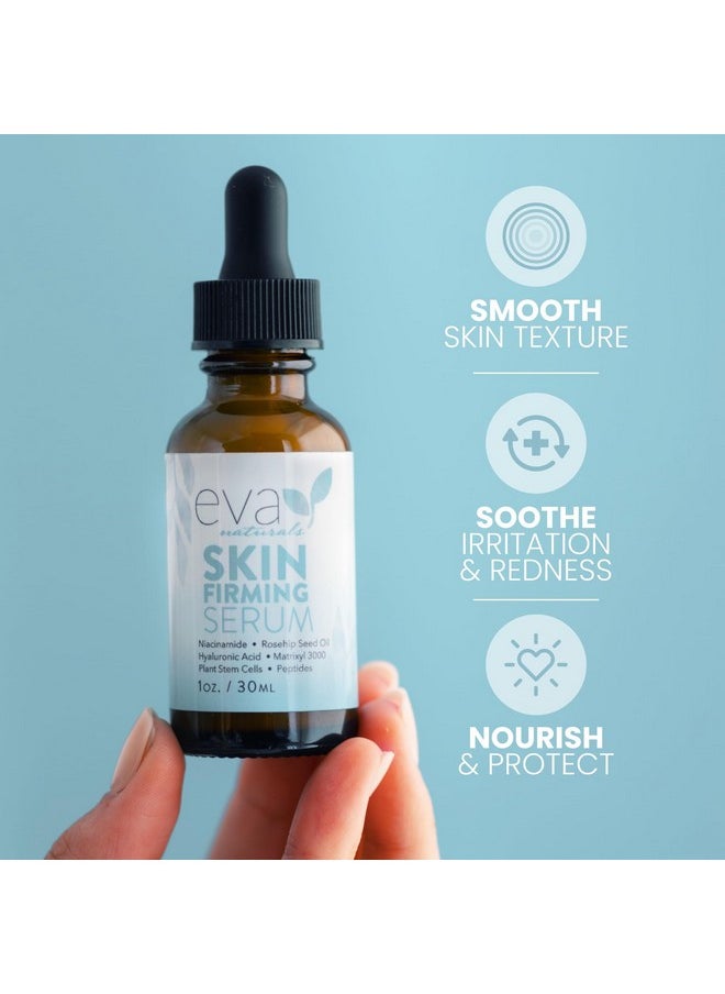 Eva Naturals Skin Firming Serum with Niacinamide and Hyaluronic Acid, 1 oz