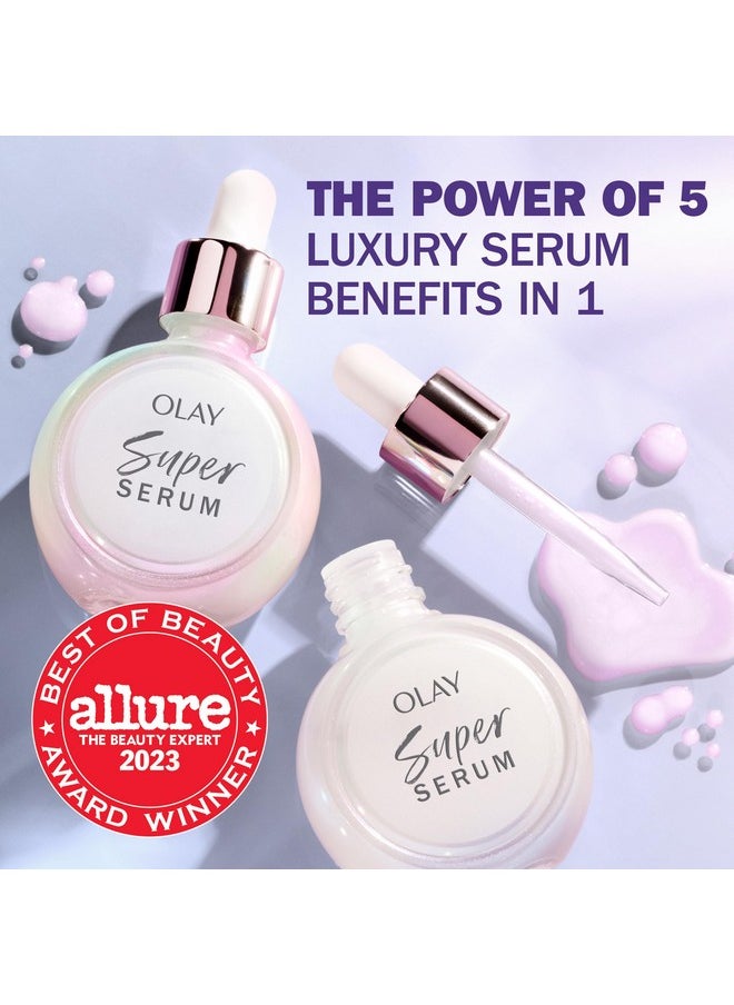 Olay Super Serum 1.0 oz with Niacinamide, Vitamin C, Collagen Peptide, AHA, and Vitamin E