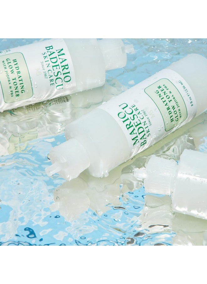 Mario Badescu Hydrating Glow Toner with Jojoba & PHA - Brightens, Rejuvenates, and Nourishes for Luminous Skin - Facial Toner and Serum Formula with Cooling Sensation