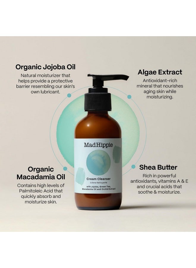 Mad Hippie Face Cream & Cream Cleanser Skin Care Set - Face Lotion for Women/Men with Niacinamide, Matrixyl Peptide Complex + Hydrating Facial Cleanser with Organic Jojoba Oil (2 Piece Set)