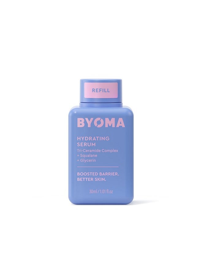 BYOMA Hydrating Serum Refill - Barrier Repair Serum - Moisturizing Face Serum with Squalane, Glycerin & Ceramides for Glowing, Dewy Skin - Hydrating Facial Serum for Dry Skin - 1.01 fl. oz Refill