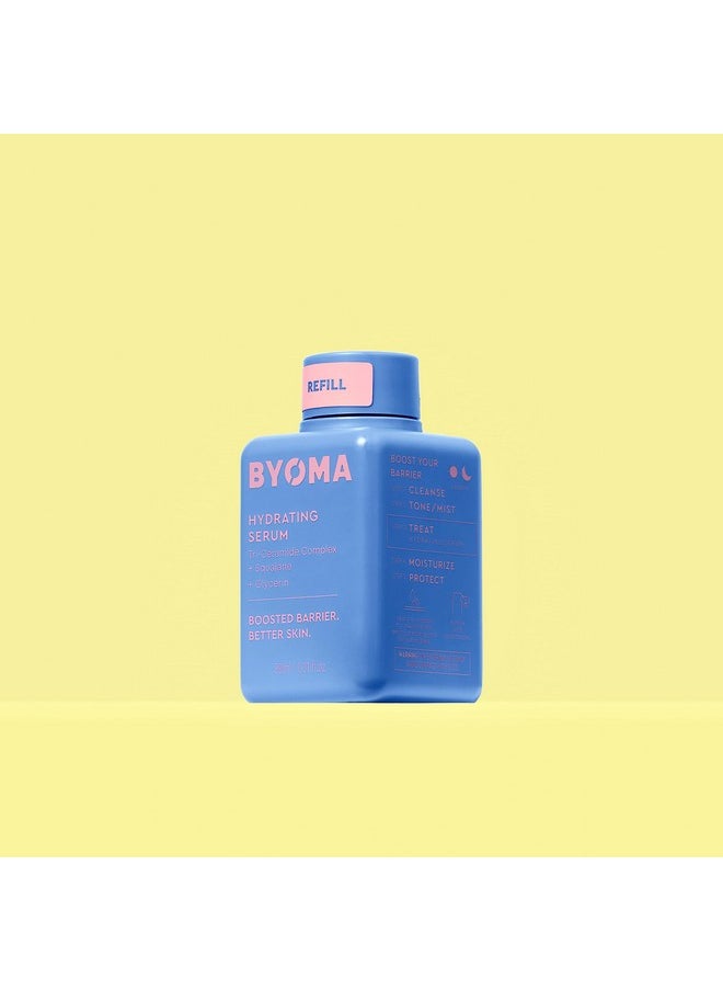 BYOMA Hydrating Serum Refill - Barrier Repair Serum - Moisturizing Face Serum with Squalane, Glycerin & Ceramides for Glowing, Dewy Skin - Hydrating Facial Serum for Dry Skin - 1.01 fl. oz Refill