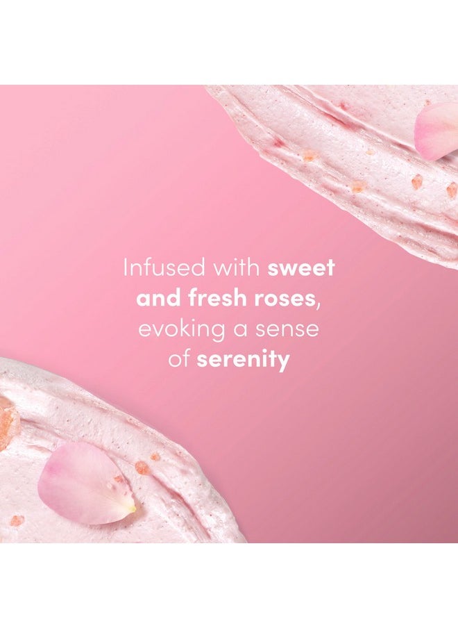 Dove Body Scrub Himalayan Salt & Rose Oil 3 Count for Visibly Silky-Smooth, Nourished Skin, with ¼ Moisturizing Cream, 10.5 oz