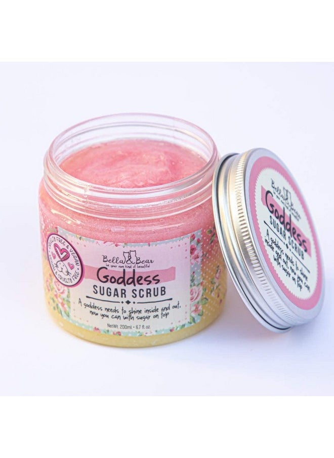 Bella and Bear Goddess Sugar Scrub | Body Scrub | Body Wash | Exfoliator | Vegan | Cruelty-Free