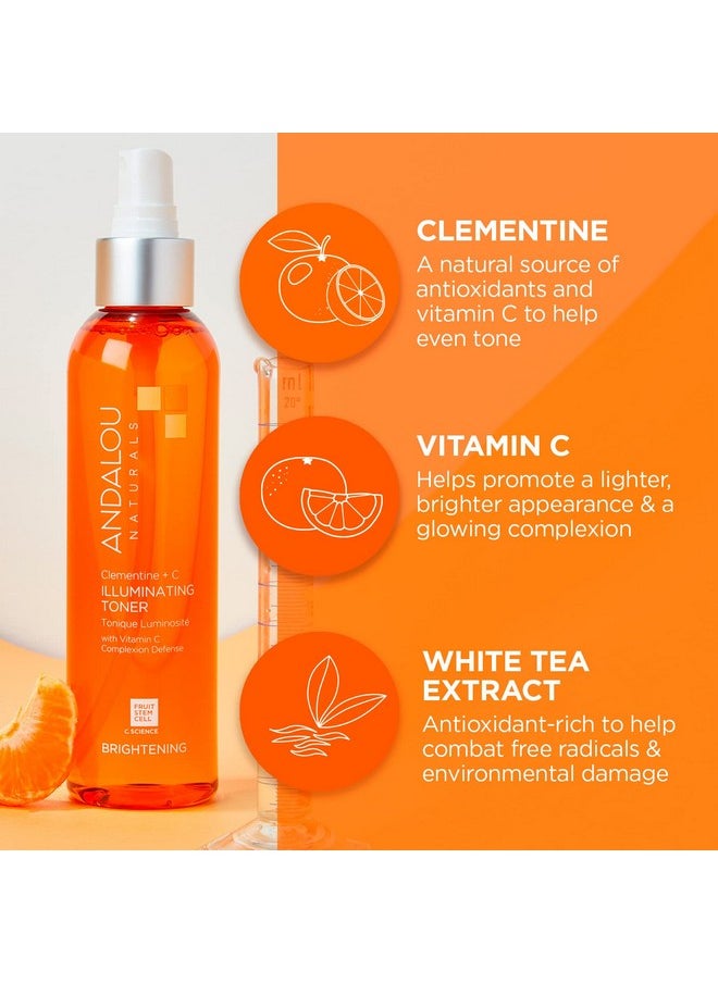 Andalou Naturals, Toner Facial Toner Helps Hydrate Balance Skin pH For Clear Bright Skin, Clementine Plus C, 6 Fl Oz
