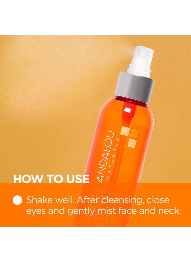 Andalou Naturals, Toner Facial Toner Helps Hydrate Balance Skin pH For Clear Bright Skin, Clementine Plus C, 6 Fl Oz