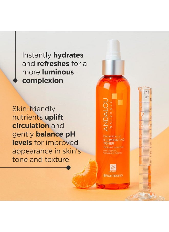 Andalou Naturals, Toner Facial Toner Helps Hydrate Balance Skin pH For Clear Bright Skin, Clementine Plus C, 6 Fl Oz