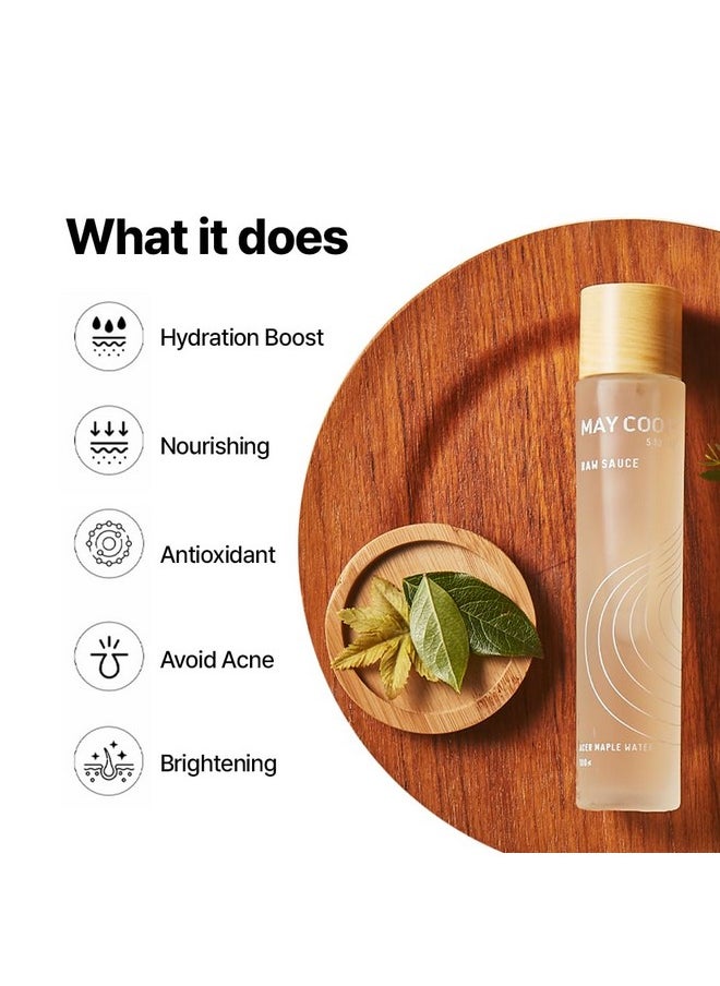 Essence Moisture Toner for Face Korean Skin Care [150mL] - Hydrating Toner with Wildcrafted Centella Asiatica, Rice Water & Birch Bark - Nourishing Anti-Aging- Fast-Absorbing Facial Toner by Maycoop