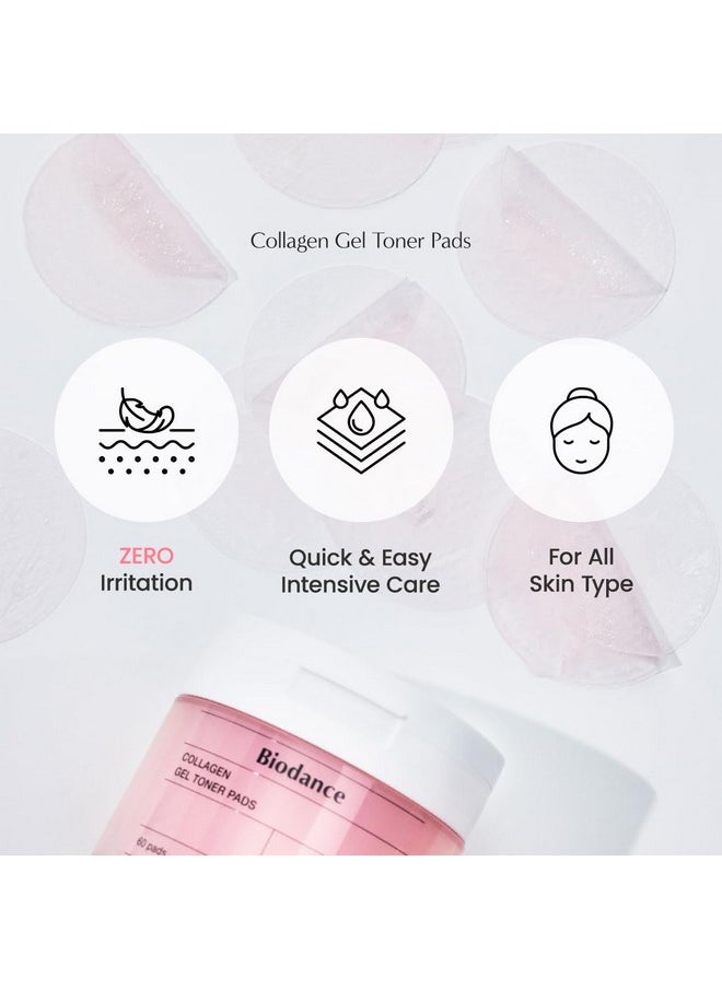 Biodance Collagen Gel Toner Pads | Pore Perfecting, Improving Elasticity, Korean Toner Pads for Sensitive Skin | 4.93 fl.oz.(140g), 60Pads