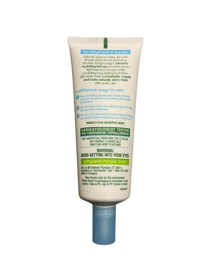 Simple Water Boost Hydrating Booster, Dry Sensitive Skin, 0.85 fl oz (Pack of 2)