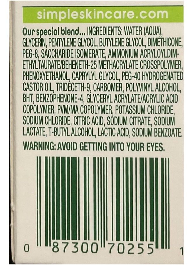 Simple Water Boost Hydrating Booster, Dry Sensitive Skin, 0.85 fl oz (Pack of 2)
