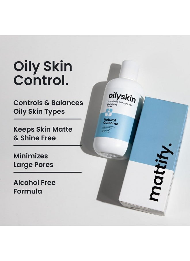 Natural Outcome Oily Skin Face Toner | Purifying Astringent Facial Toner | Naturally Keeps Skin Matte & Shine Free | Minimizes Appearance of Pores While Keeping Skin Hydrated with Aloe Vera | 8 oz