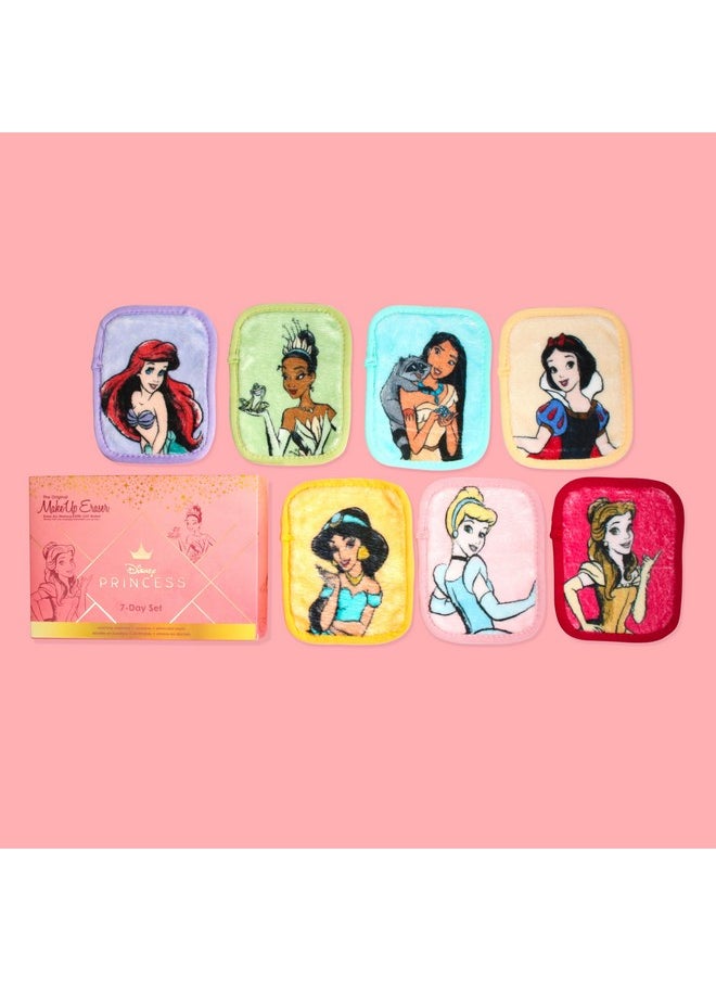The Original MakeUp Eraser, 7-Day Set, Erase All Makeup With Just Water, Including Waterproof Mascara, Eyeliner, Foundation, Lipstick, Sunscreen, and More! (Ultimate Disney Princess), 7ct.