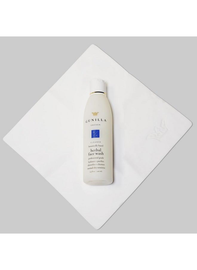 Gunilla Facial Cloth Super Shammy Professional, Ultra Soft, Gentle Face Cleansing, Makeup Removal, All Skin Types, Reusable, Ideal for Adults & Infants & Sensitive Skin - 9 x 9 Inches
