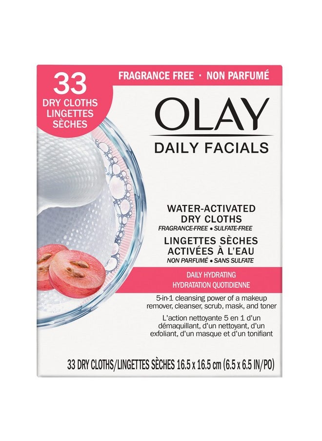 Oil Of Olay Daily Facials Normal & Dry Refill, 33 ct