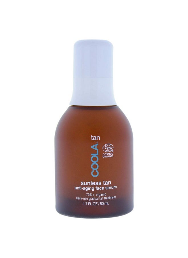 COOLA Organic Sunless Self Tanner Face Serum, Dermatologist Tested Anti-Aging Skin Care Infused with Hyaluronic Acid, Vegan and Non-GMO, Piña Colada, 1.7 Fl Oz