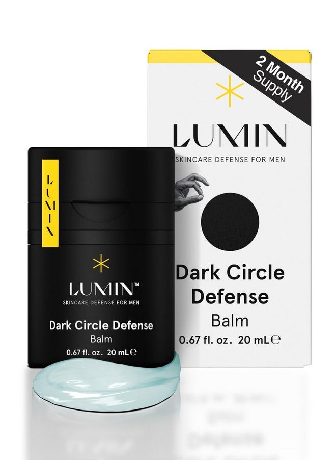 Lumin - Men's Dark Circle Defense Balm - Anti-Aging Korean Formulated Eye Cream Treatment for dark circles, fine lines, & wrinkles, Suitable for all skin types, Daily Use, 20ml, 1-Pack