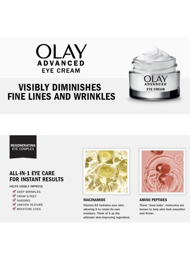 Olay Advanced Eye Cream, 0.5 oz (Pack of 2) (1.0oz)