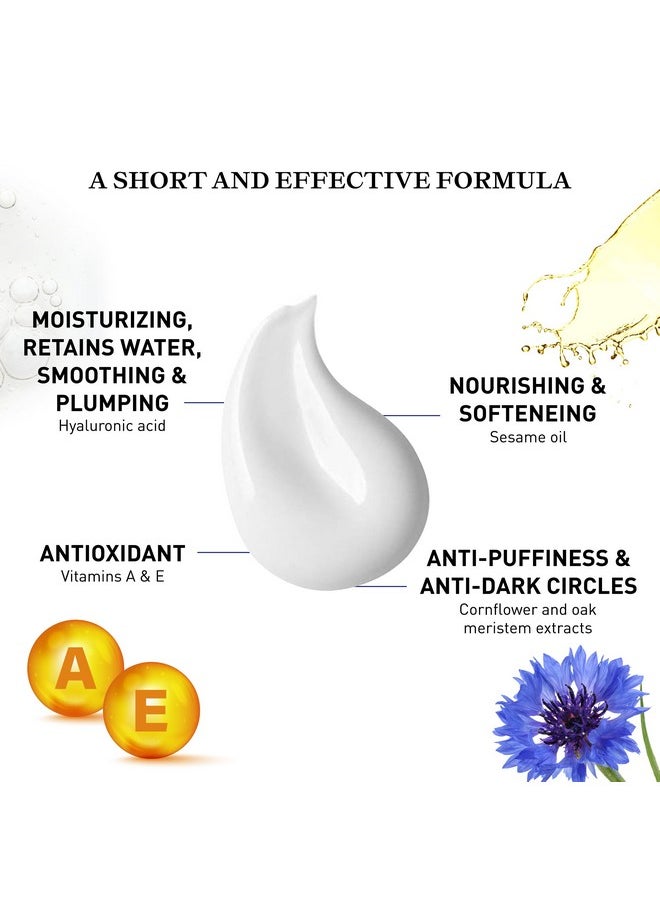 Embryolisse Smoothing Eye Contour Care. Revitalizing Gel Cream Treatment. Reduce Fine Lines, Circles, Puffiness, 0.50 fl.oz.