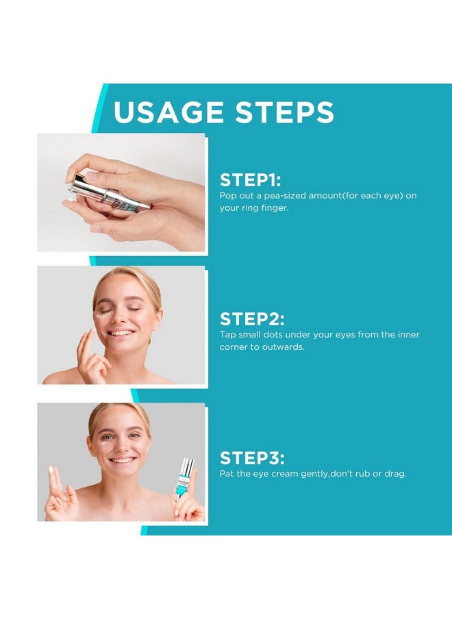 CITYGOO Caffeine Eye Cream for Puffiness: Eye Cream Reduce Dark Circles Wrinkles Fine Lines - Anti Aging Eye Cream