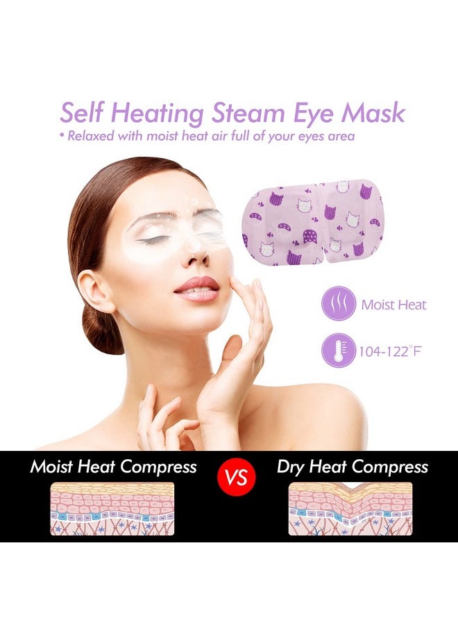 Jekeno Steam Eye Mask, 16 Packs Eye Masks for Dry Eyes, 40-60 Minutes Self Moist Warm Compress Heated Disposable Mask for Sleep, Spa Relaxing Trip Gifts, Travel Essentials for Women Men