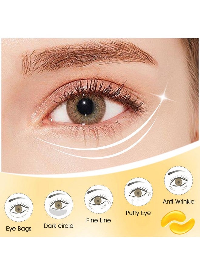 Adofect 30 Paris Under Eye Patches 24k Gold Under Eye Mask for Puffy Eyes and Dark Circles Treatments, Under Eye Bags Treatment Collagen Gel Pads for Beauty & Personal Care, Gold