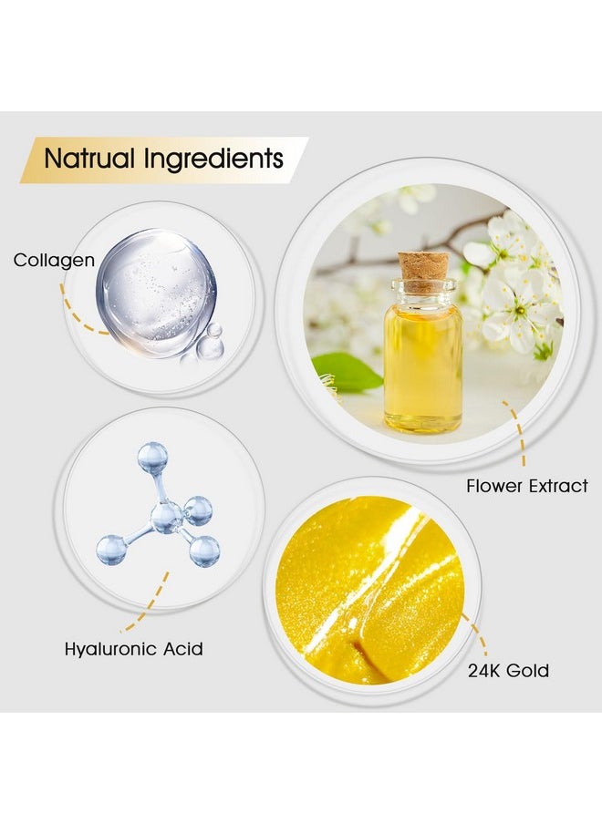 Adofect 30 Paris Under Eye Patches 24k Gold Under Eye Mask for Puffy Eyes and Dark Circles Treatments, Under Eye Bags Treatment Collagen Gel Pads for Beauty & Personal Care, Gold