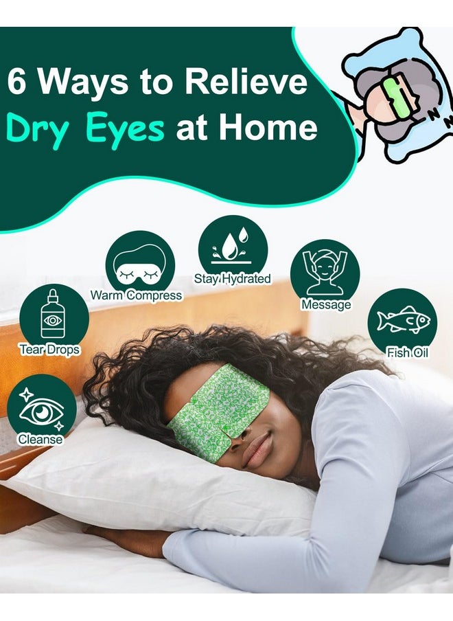 16 Packs Steam Eye Masks for Dry Eyes, SPA Warm Eye Mask, Relief Eye Fatigue Hot Sleep Eye Mask for Puffy Eyes Mask, Disposable Moist Heating Compress Pads for Sleeping, Christmas Gift, Unscented